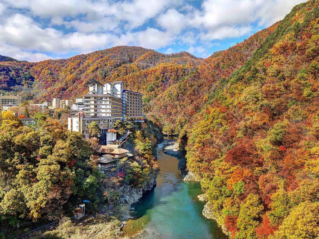 Ookawaso Hotell Aizuwakamatsu Exteriör bild